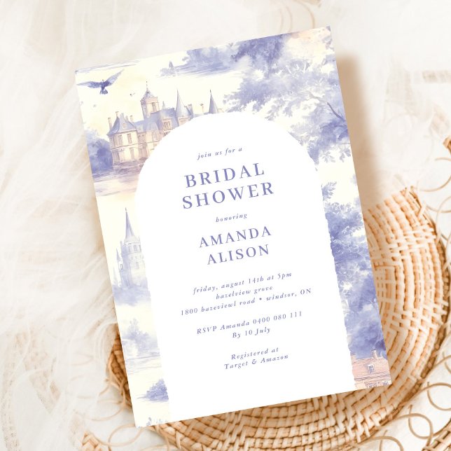 Invitación Toile de jouy Bridal Shower (Subido por el creador)