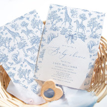 Toile de Jouy Safari Bebé ducha