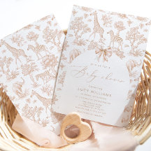 Toile de Jouy Safari neutral de género Ducha de be