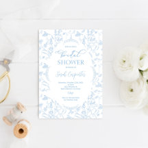 Toile Floral Bridal Shower