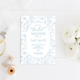 Invitación Toile Floral Bridal Shower