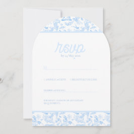 Invitación Toile Preppy Jungle Chinoiserie