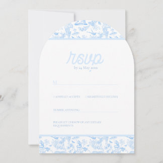 Invitación Toile Preppy Jungle Chinoiserie