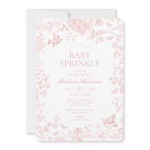 Toile Rosa De Jouy Bebé Floral Francés Sprinkle