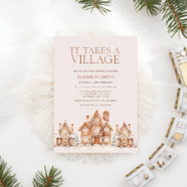 Invitación Toma el Baby Shower de Village Holiday Town