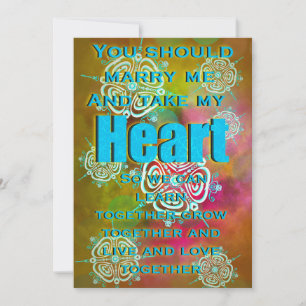 Invitación Toma mi corazón