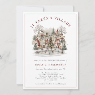 Invitación Toma un Pueblo Todo en Uno Baby Shower