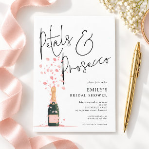 Invitación Tómalo Petalos Prosecco Desayuno de Novia