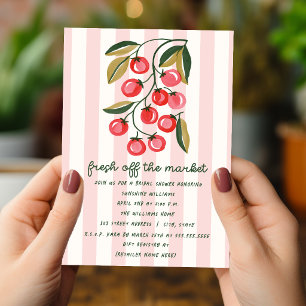 Invitación Tomate Fresco de la Feria para Despedida de Solter