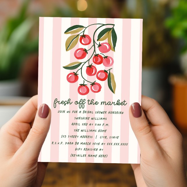 Invitación Tomate Fresco de la Feria para Despedida de Solter (Subido por el creador)
