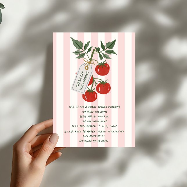 Invitación Tomates Frescos de la Feria Despedida de Soltera (Subido por el creador)