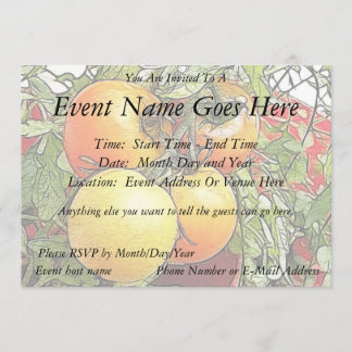 Invitación Tomates Heirloom Frescos de Jardín