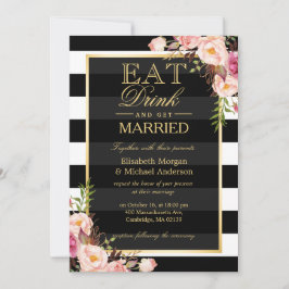 Invitación Tome una bebida y se case con el Boda de la Flora