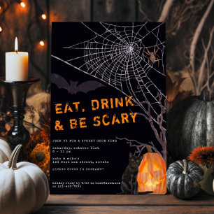 Invitación TOME UNA BEBIDA Y TENGA MIEDO DE Halloween