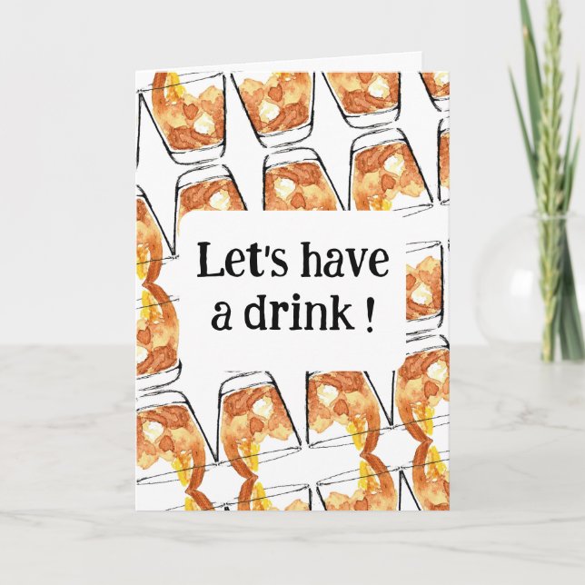 Invitación ¡Tomemos una copa! (Anverso)