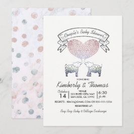 Invitación Toneladas de amor Neutral de la pareja de género B