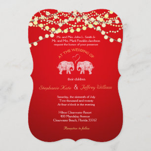 Invitación TONELADAS DE LOVE/Elephant String Lights Invite a