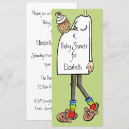 Invitación Tono de piel clara Baby Shower personalizado