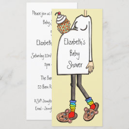 Invitación Tono de piel clara Baby Shower personalizado