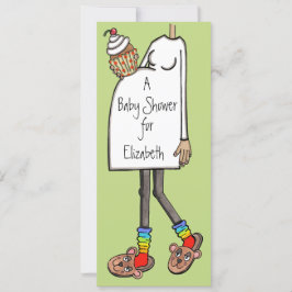 Invitación Tono de piel medio Baby Shower personalizado