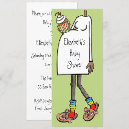 Invitación Tono de piel oscura Baby Shower personalizado