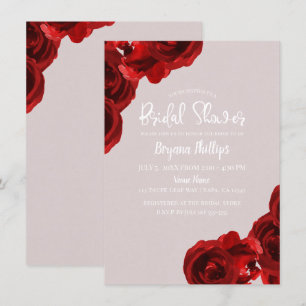 Invitación Tono de rosa beige rosas acuarela Despedida de sol