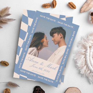 INVITACIÓN TONOS AZULES MUTADOS DE RETRO GROOVY 70