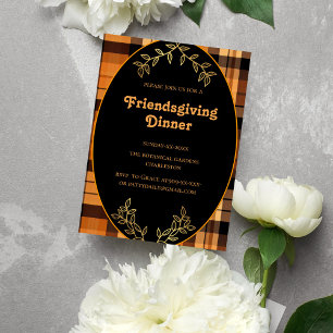 Invitación tonos de teracotta sin relieve Amistad