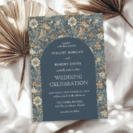 Invitación Tonos pastel claros y a la moda floridos Nouveau