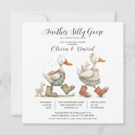Invitación Tonta Gansa 2do Baby Baby Shower