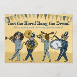 Invitación Toot el cuerno - el cumpleaños de la banda invita