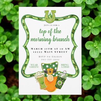 Invitación Top of the Morning St Patrick's Day Brunch