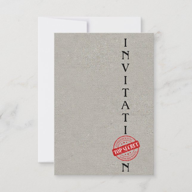Invitación Top Secret Corporate (Anverso)