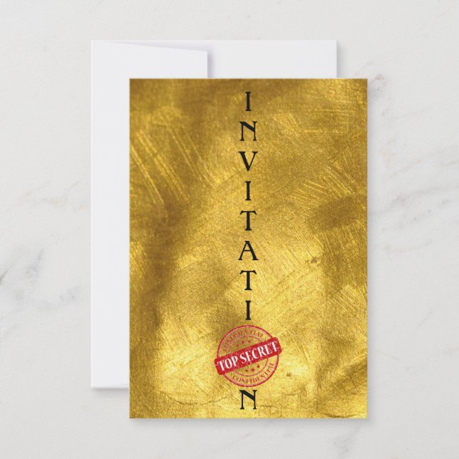 Invitación Top Secret Gentlemen Corporate (Anverso)