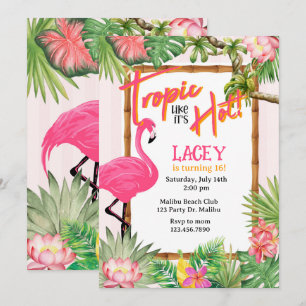 Invitación Tópico como si estuviera caliente, Fiesta de la pi