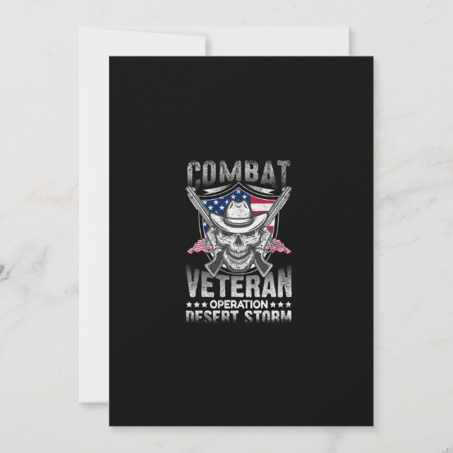 Invitación tormenta del desierto de operaciones con veteranos (Anverso)