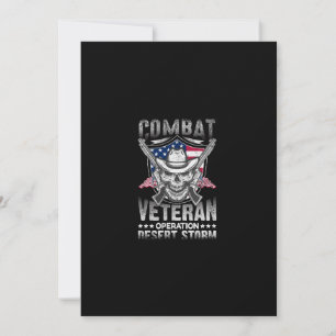 Invitación tormenta del desierto de operaciones con veteranos