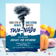 Tormenta Tornado Azul Grunge Cumpleaños Twonado
