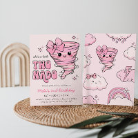 Tornado rosado pequeño Twonado segundo cumpleaños