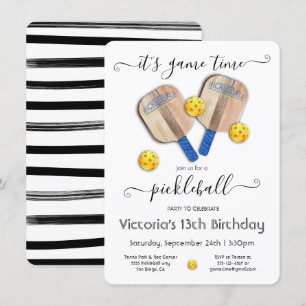 Invitación Torneo de fiesta de pickleball
