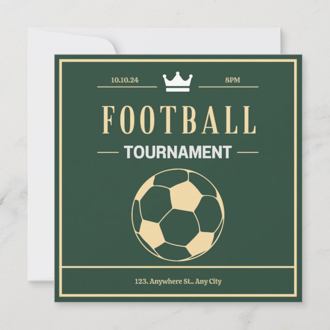 Invitación torneo de fútbol (Anverso)