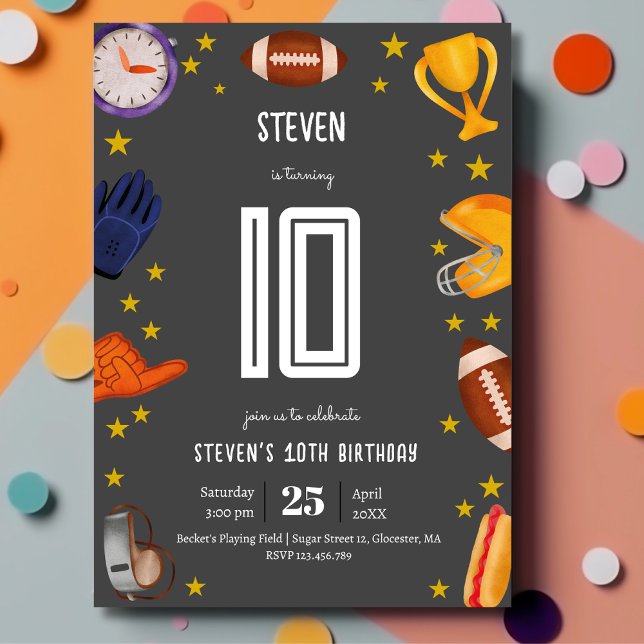 Invitación Torneo de fútbol americano (Subido por el creador)