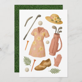 Invitación Torneo de fútbol femenino con temática hawaiana