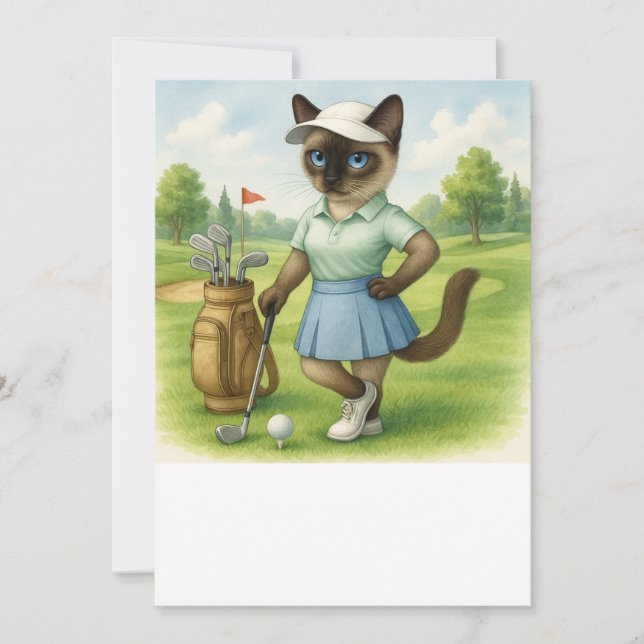 Invitación Torneo de Gato Golfer (Anverso)