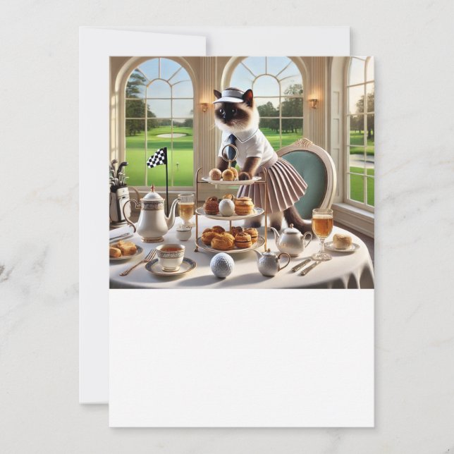 Invitación Torneo de Gato Golfer (Anverso)