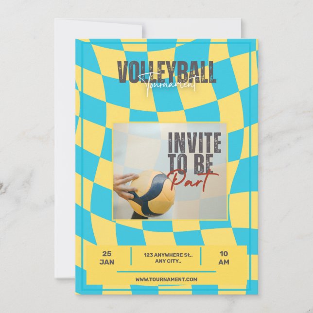 Invitación torneo de voleibol (Anverso)
