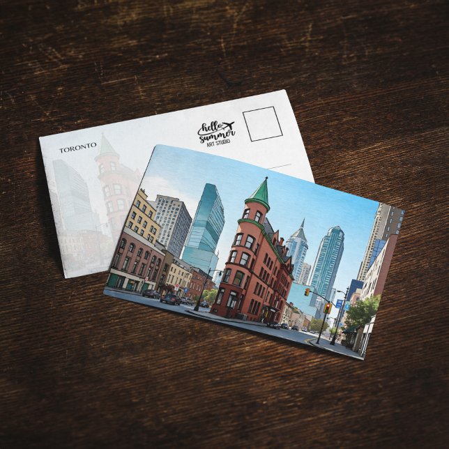 Invitación Toronto Canada Gooderham Building Postcard (Subido por el creador)
