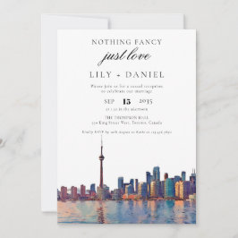 Invitación Toronto Elopement Wedding Reception