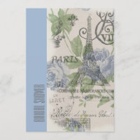 torre azul paris eiffel vintage ducha matrimonial