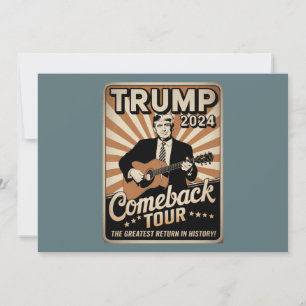 Invitación TORRE COMEBACK DE Vintage TRUMP 2024 Rocks